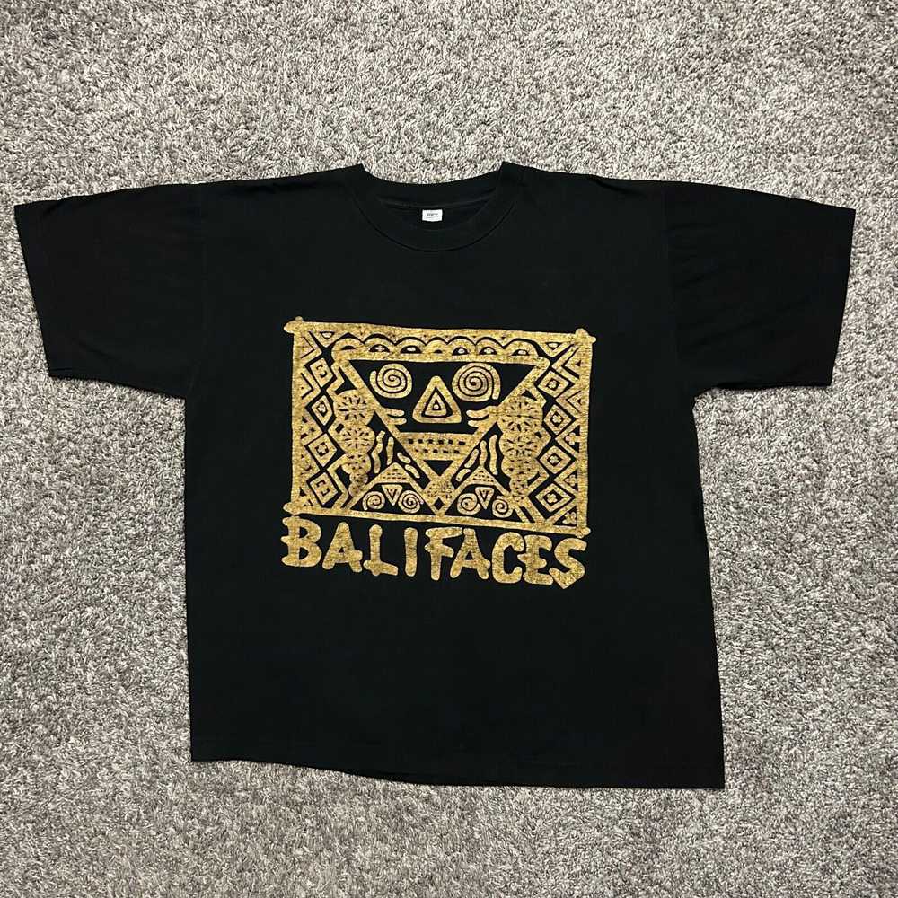 Streetwear × Vintage Vintage Bali Face Art Shirt … - image 3