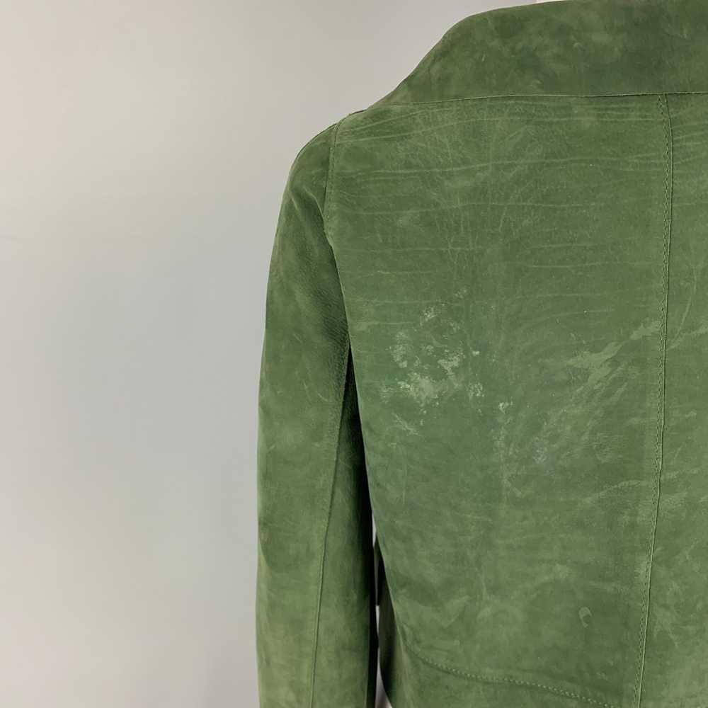 Marni MARNI Size 4 Green Suede Buttoned Jacket - image 4