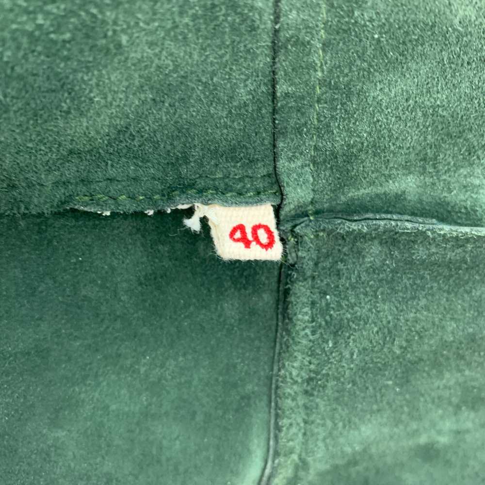 Marni MARNI Size 4 Green Suede Buttoned Jacket - image 5