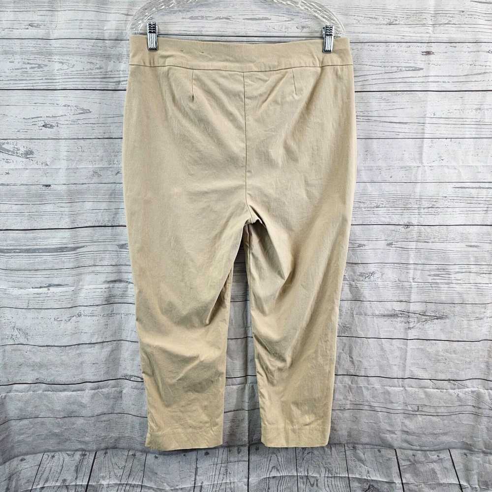 Vintage Chicos Womens Cropped Pants Sz 12 Beige P… - image 3