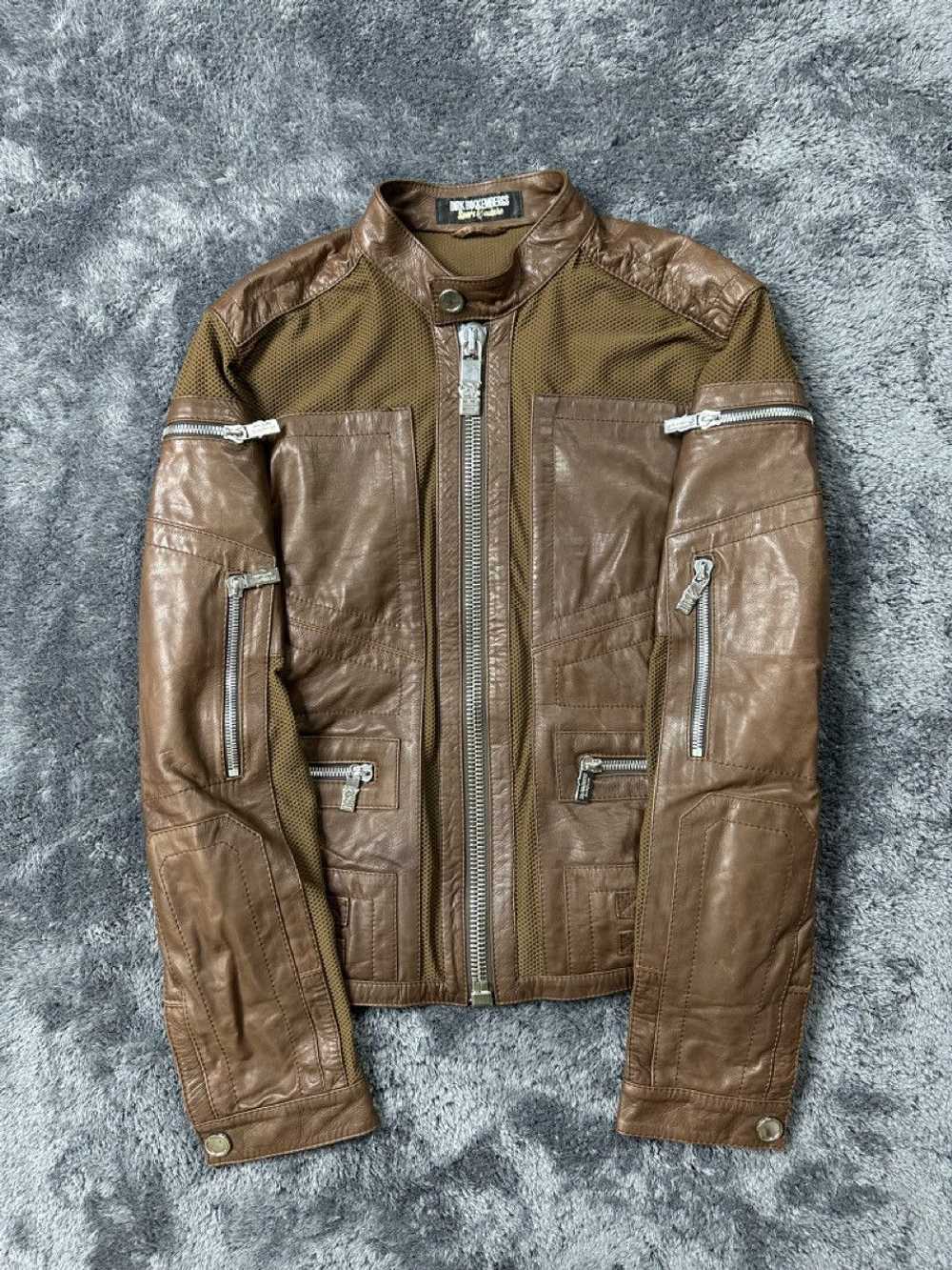 Dirk Bikkembergs SS10 Bondage Zipped Brown Jacket - image 1