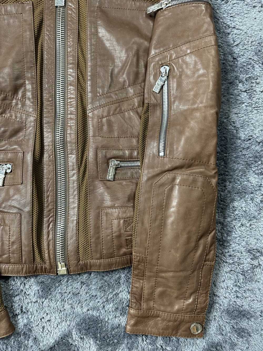 Dirk Bikkembergs SS10 Bondage Zipped Brown Jacket - image 2