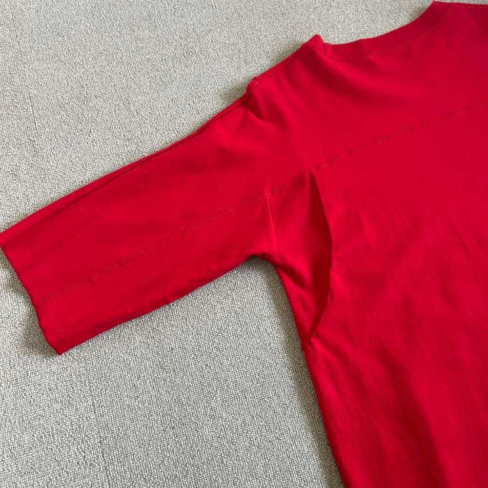 Zukka 100% Cotton Red Dress - image 6