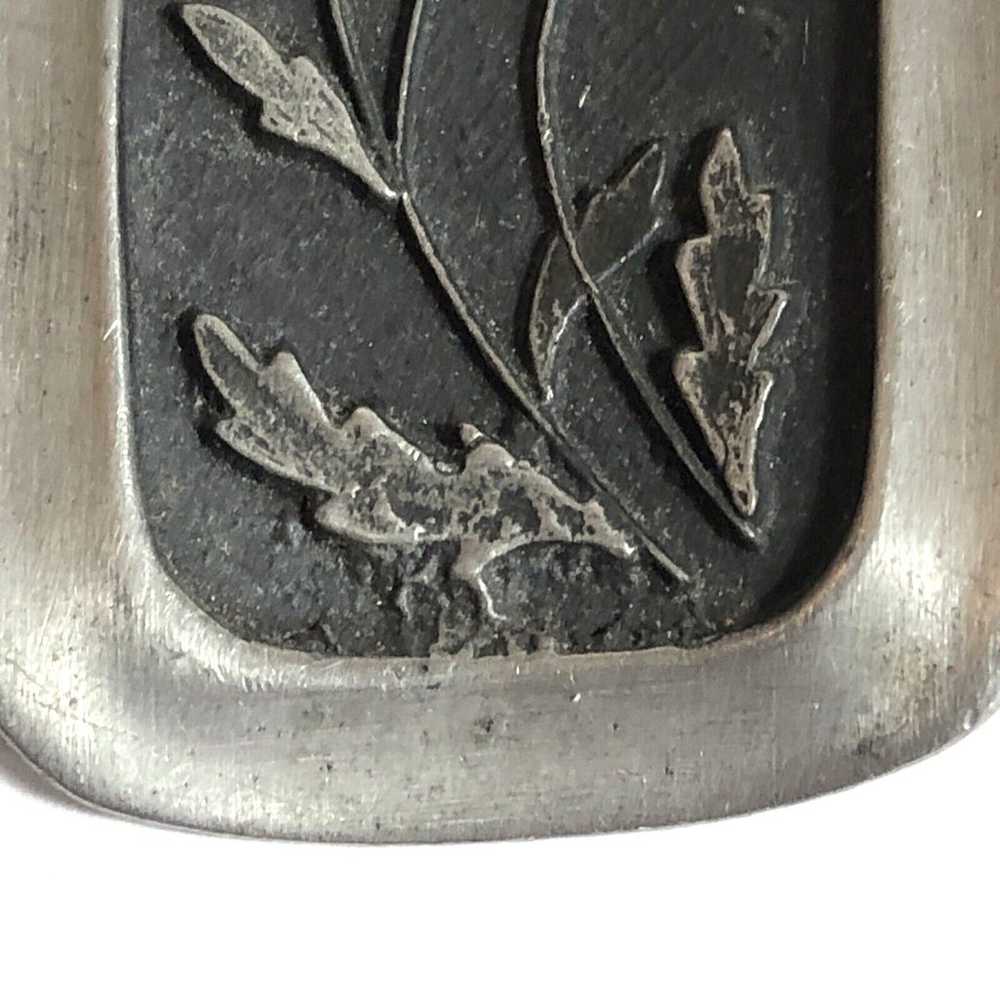 Pewter Pendant Stamped Flowers R Tennesmed Sweden… - image 5