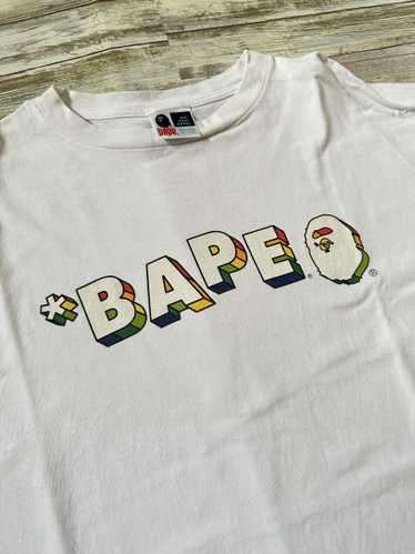 Bape Rainbow Ape Head Tee