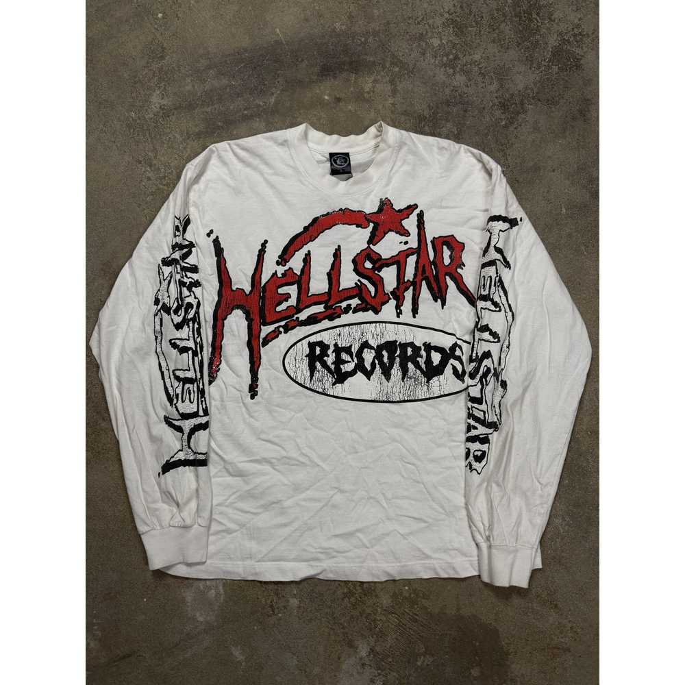 HELLSTAR Hellstar Records LS White Red Used Large - image 1