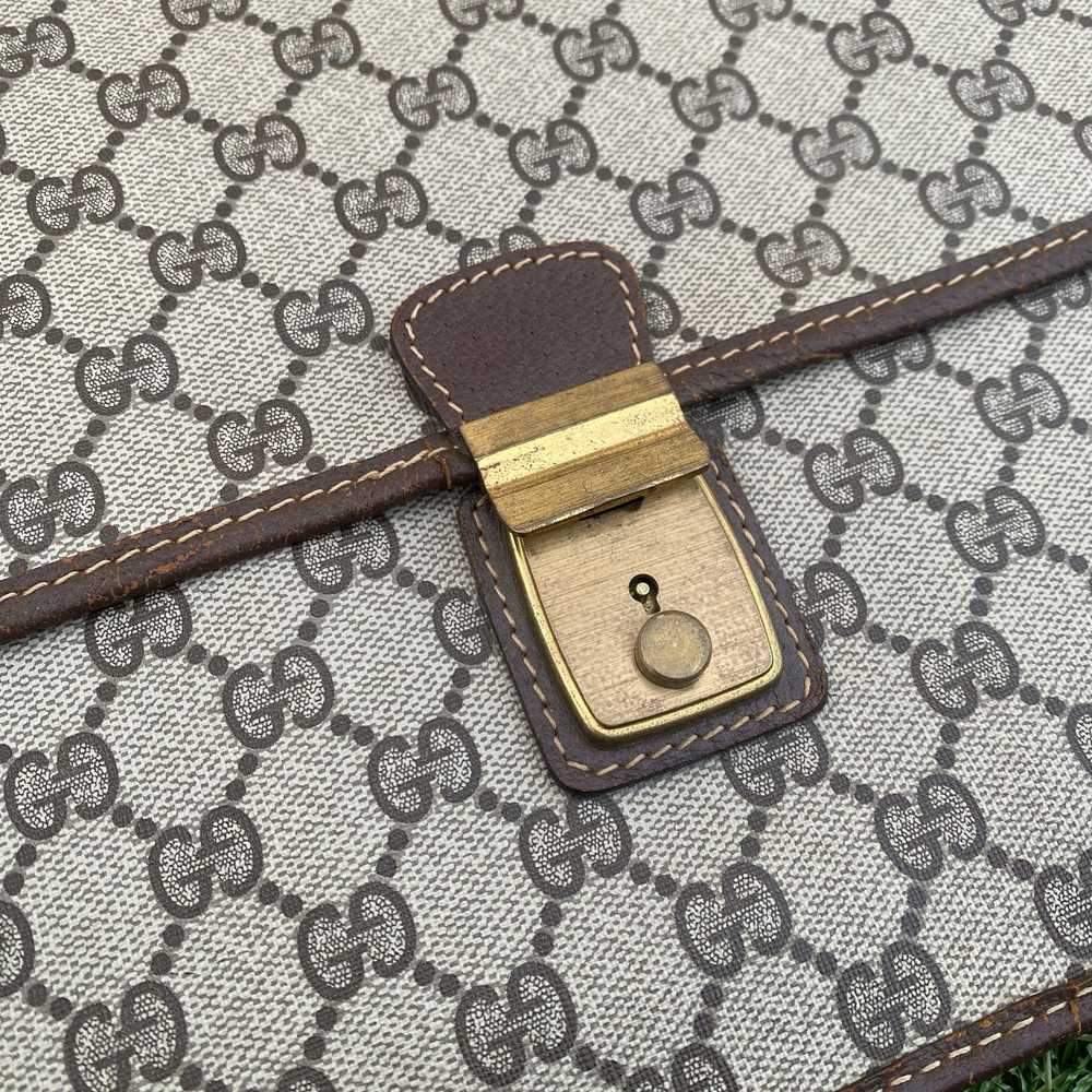 Gucci × Vintage Gucci 1980's Monogram Portfolio C… - image 2