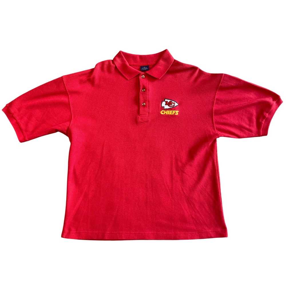 NFL Vintage Kansas City Chiefs Polo Shirt Medium - image 1