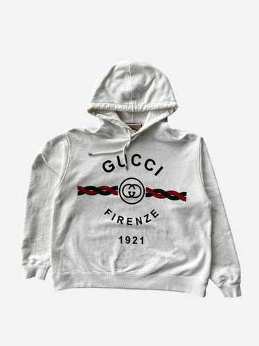 Gucci Gucci White Firenze Logo Hoodie