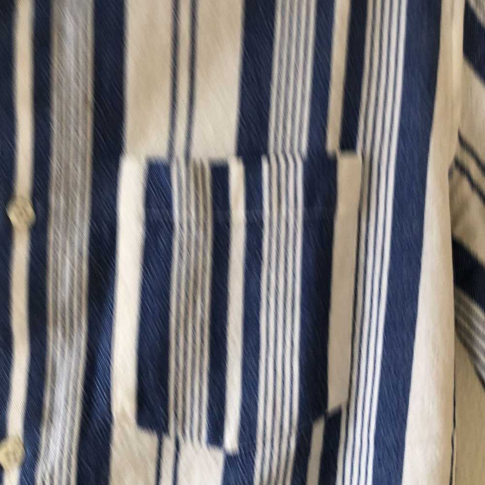 A.P.C. A.P.C Short Sleeve Striped Button Up - image 2