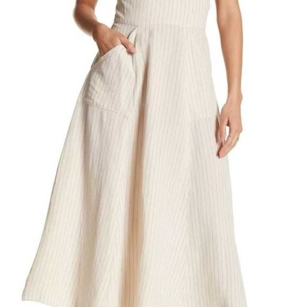 Free people dress Small Midi length Cotton/linen - image 2