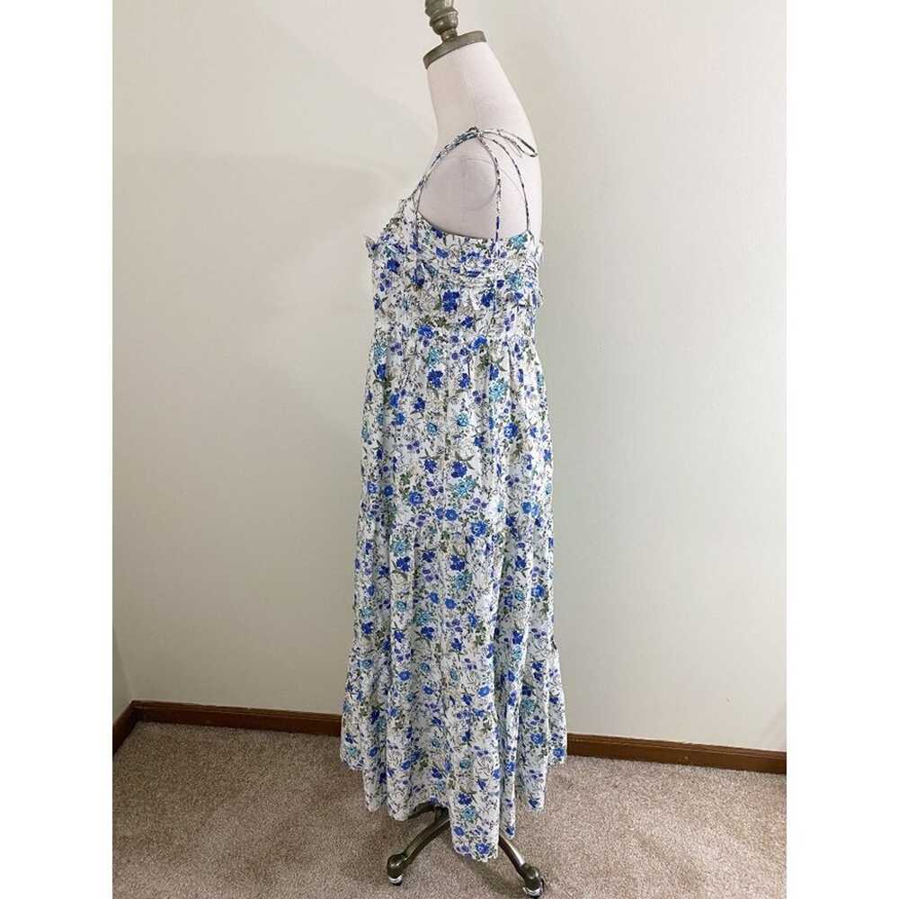 Stellah Blue & White Floral Print Midi Dress Wome… - image 4