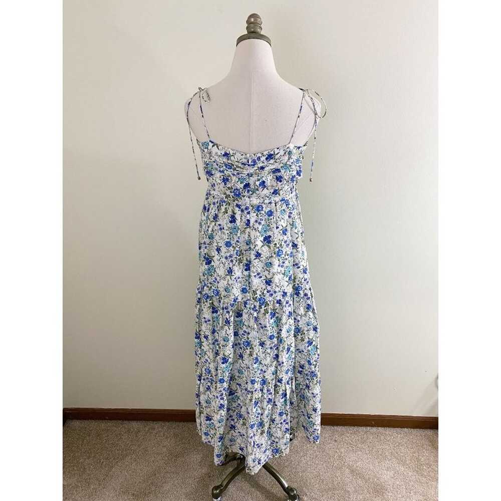 Stellah Blue & White Floral Print Midi Dress Wome… - image 5