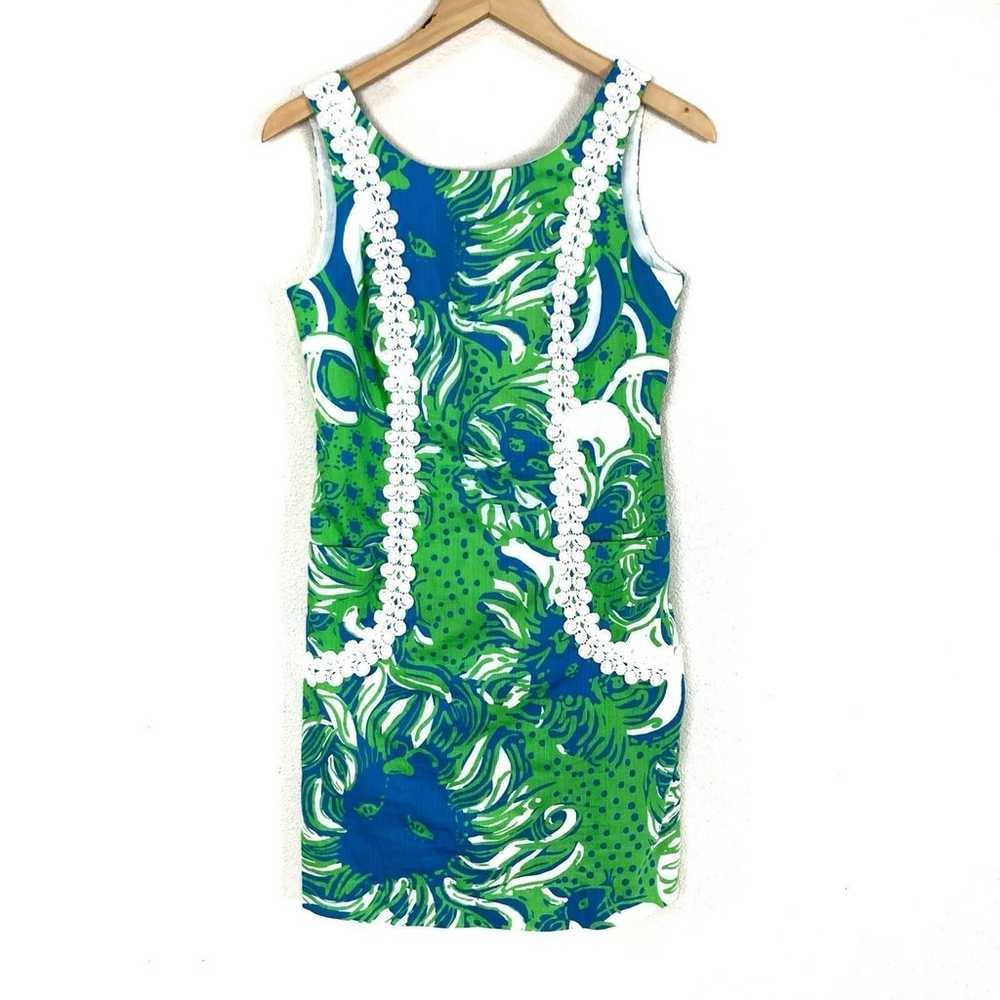 Lilly Pulitzer Roar of Jungle Liz Shift Dress Cot… - image 1