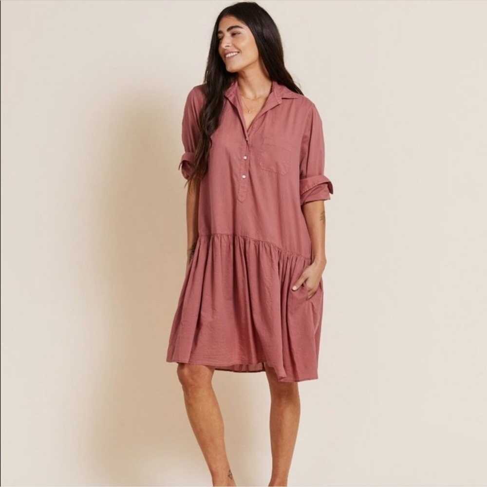 Grayson Changemaker Midi Dress in Rosewood Pink S… - image 1