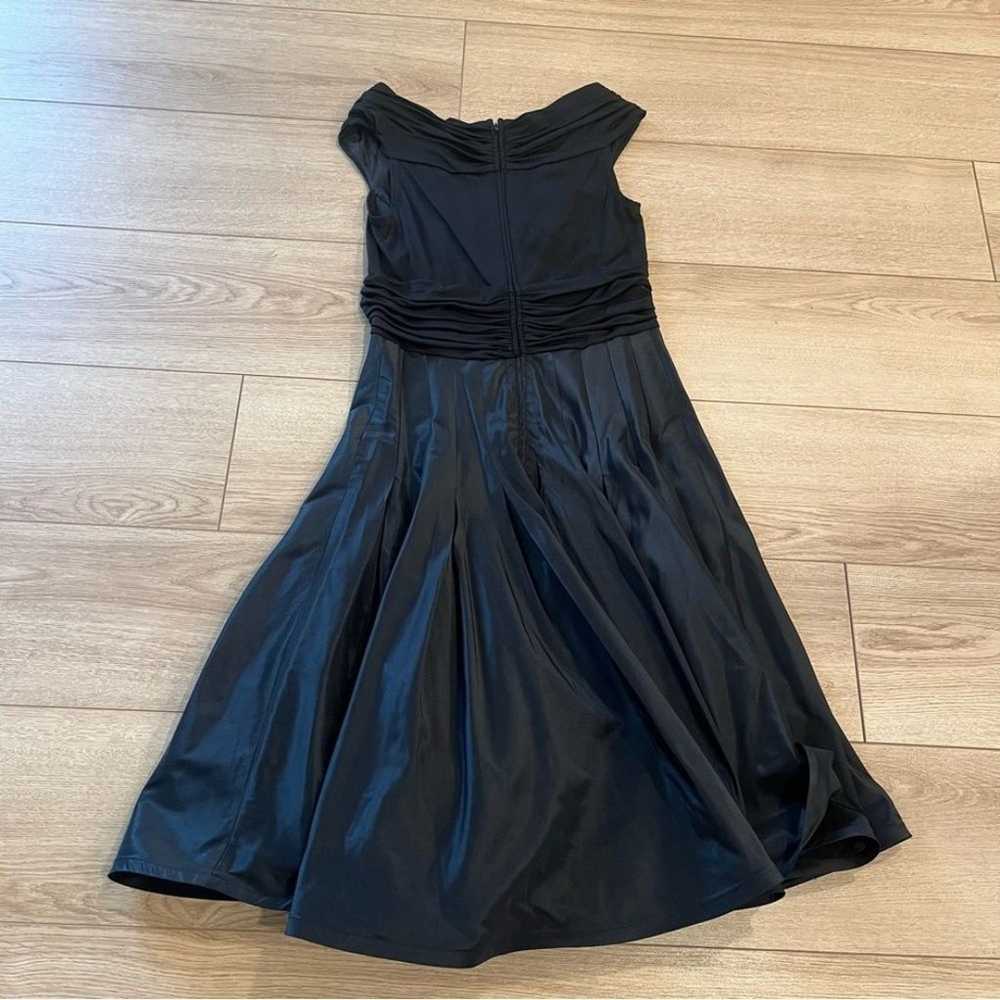 Tadashi Shoji Black Taffeta Fit and Flare Off the… - image 8