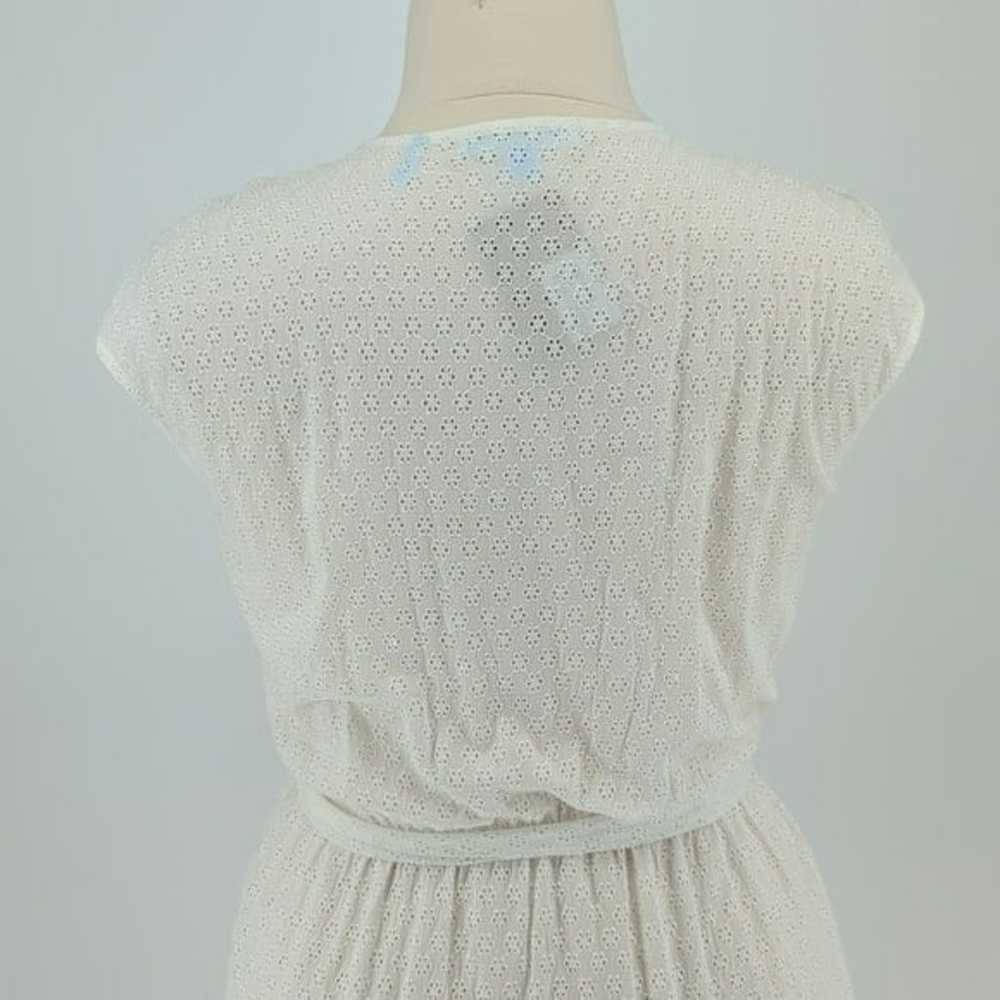 Draper James Eye Shirtdress White 14 preppy cotta… - image 4