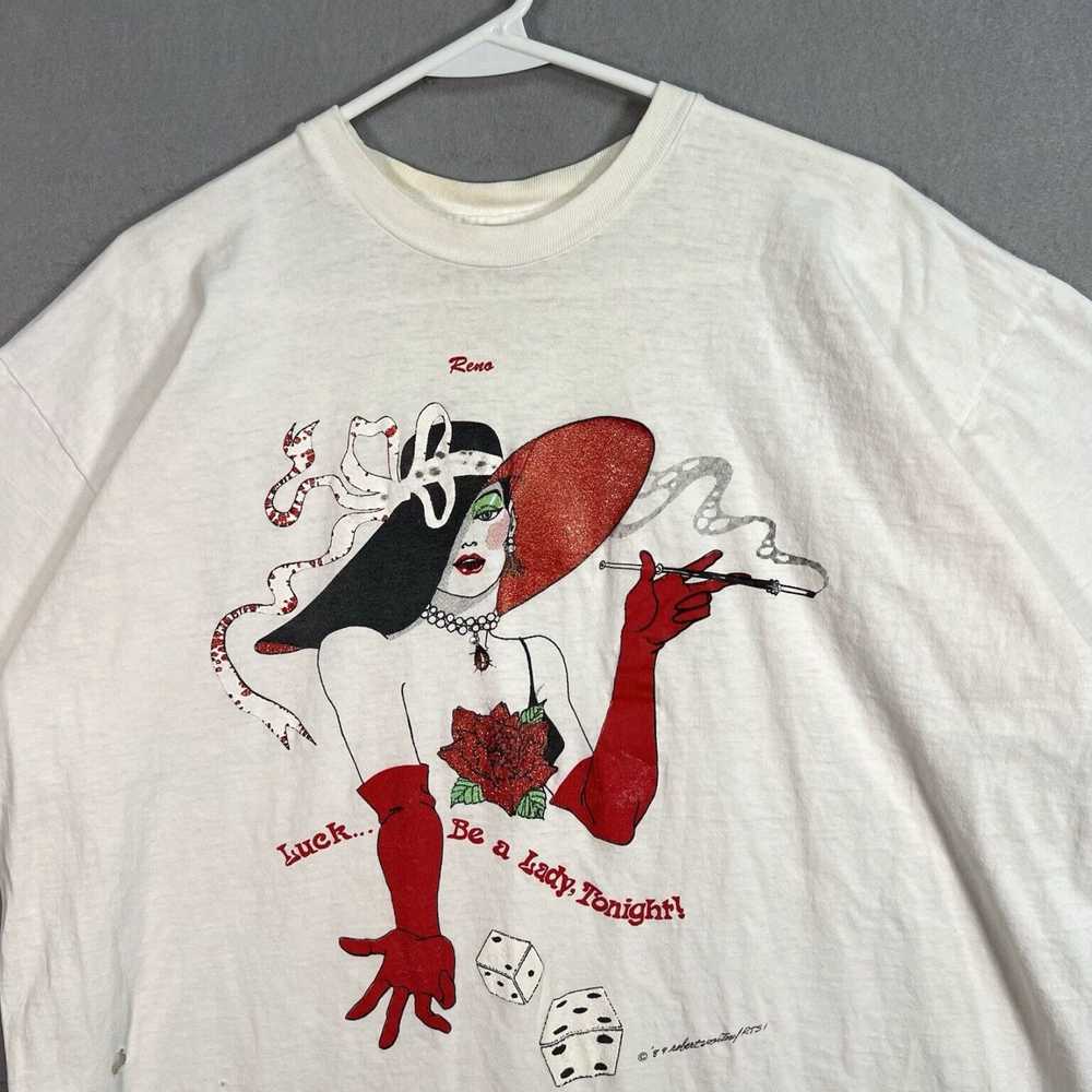 Anvil Nostalgic Retro Lady Luck Tonight Graphic T… - image 2