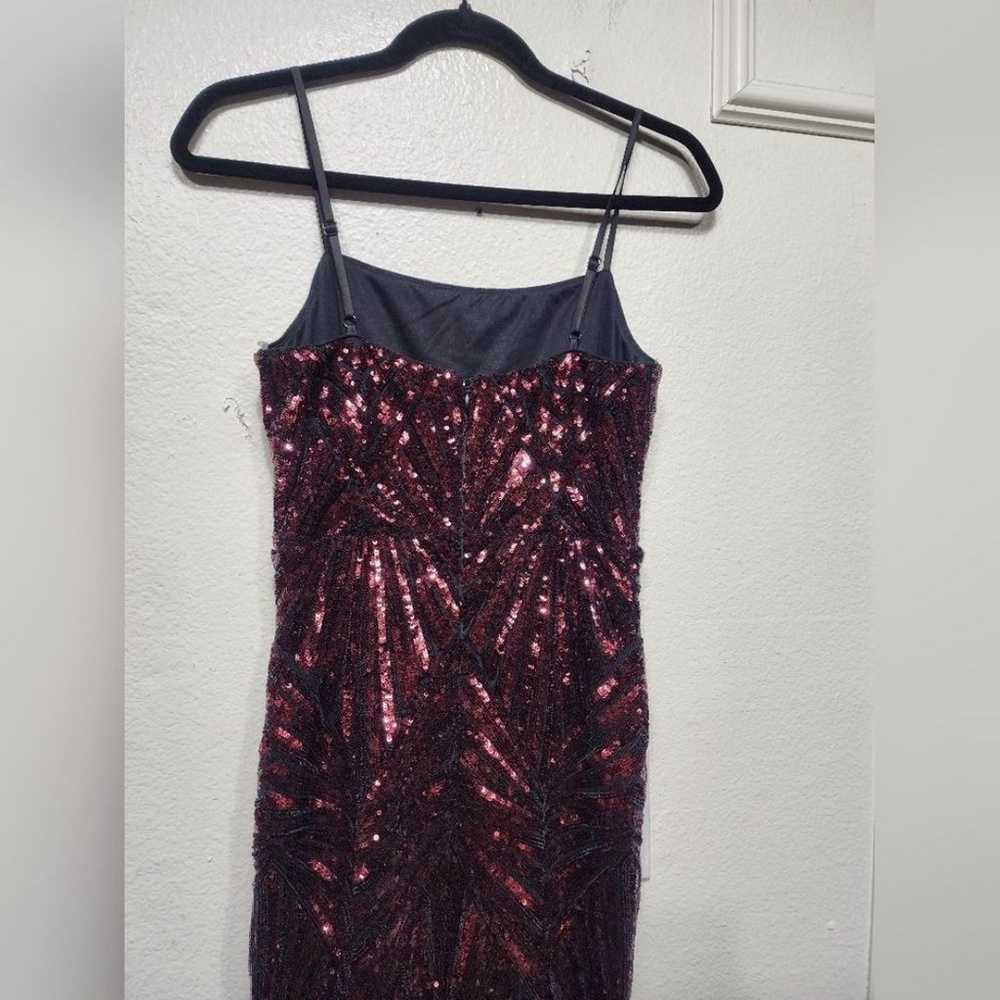 Lulus Lost In Your Eyes Burgundy Sequin Maxi Dres… - image 11