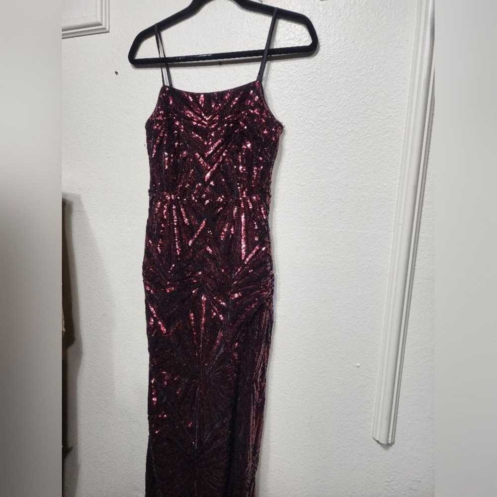 Lulus Lost In Your Eyes Burgundy Sequin Maxi Dres… - image 8