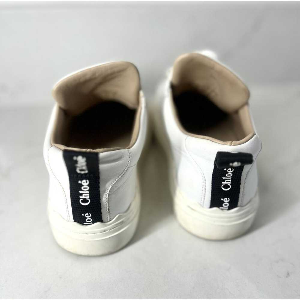 Chloé Lauren leather trainers - image 2