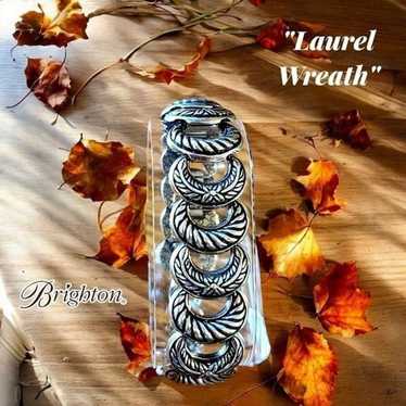 BRIGHTON "Laurel Wreath" Silver Link Bracelet