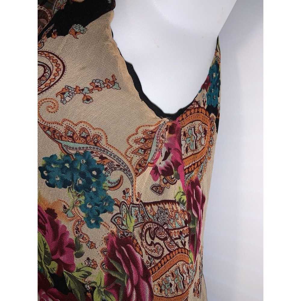 Vintage Y2K ICE Brand Silk Floral Bias Cut Fairy … - image 7