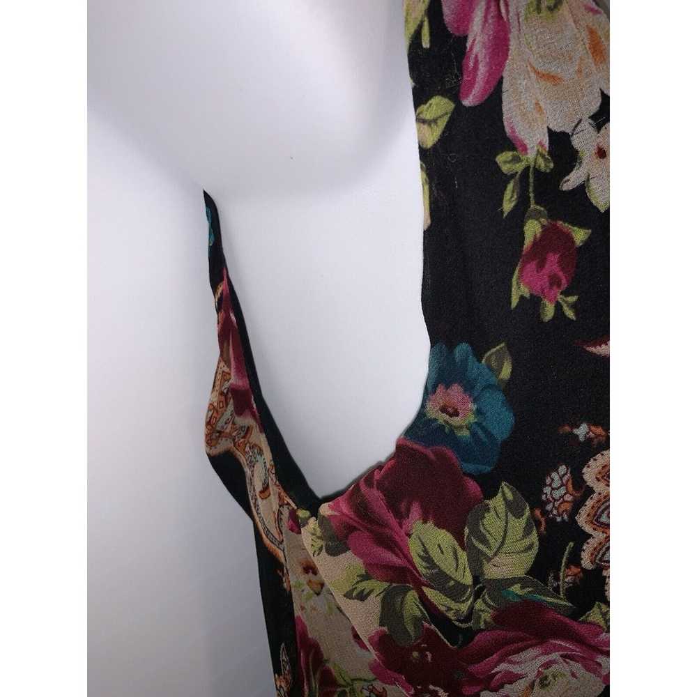 Vintage Y2K ICE Brand Silk Floral Bias Cut Fairy … - image 8