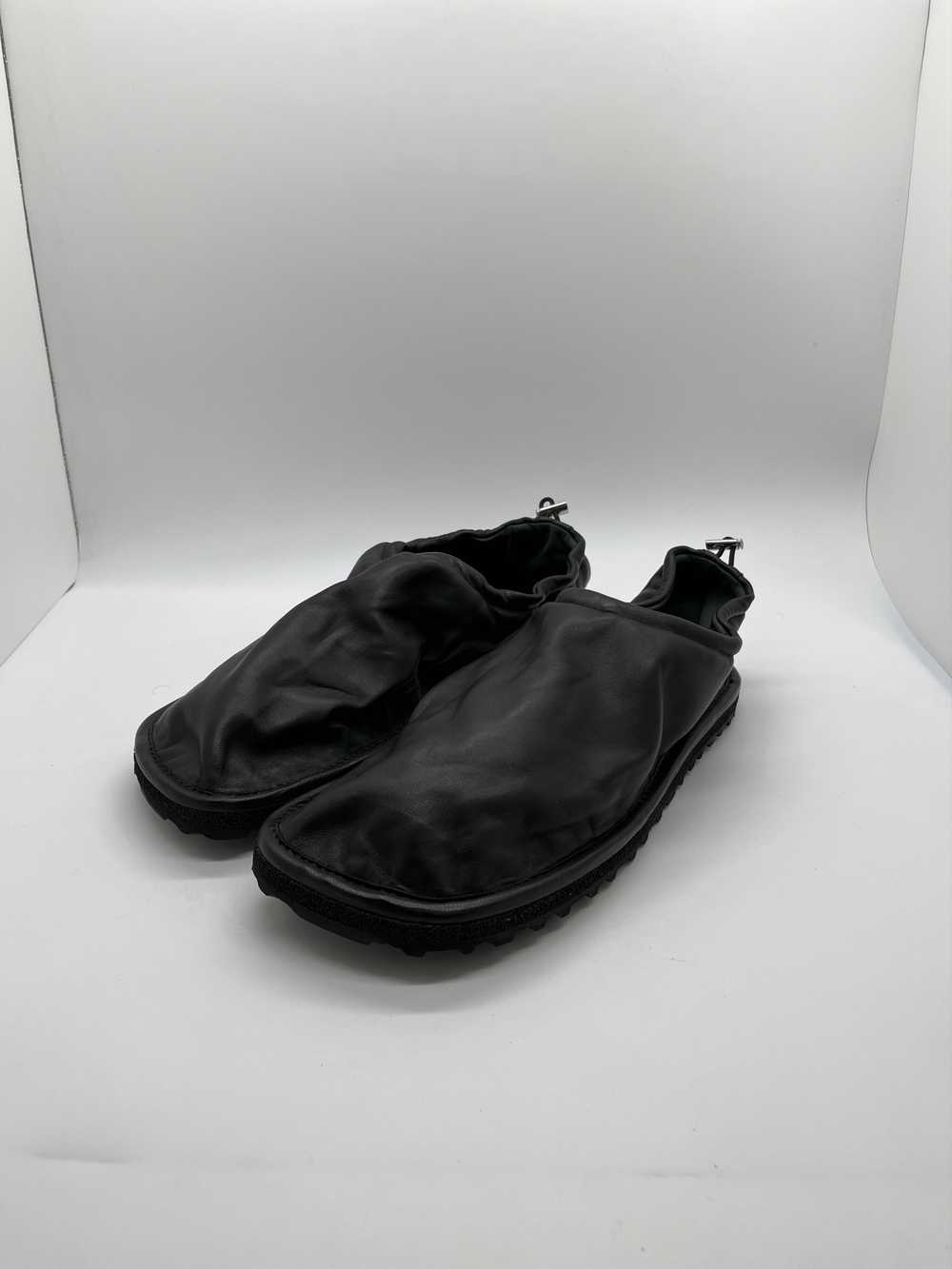 Dries Van Noten Leather Drawstring Slippers - image 1