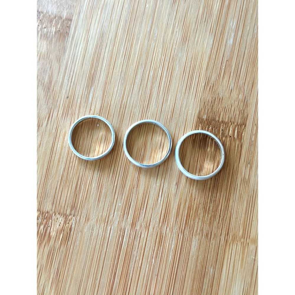 Vintage 1970s Sterling Silver Rings / Lot Of 3 Ri… - image 4