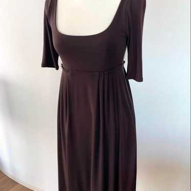 Foxey New York Brown Short Sleeve Flare Dress