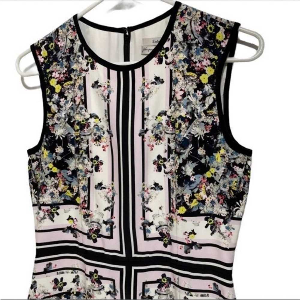 Erdem Beautiful Geometric and Floral Sheath Silk … - image 2