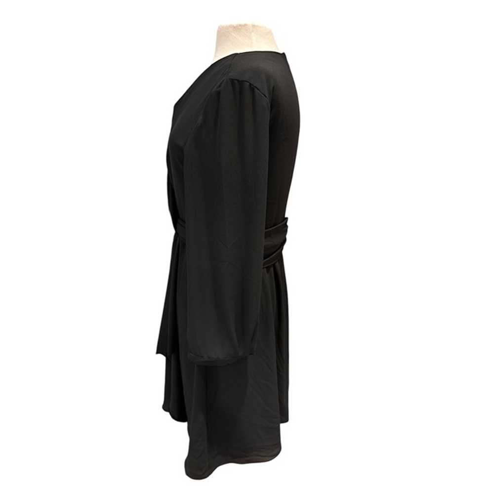 Emporio Armani Womens Wrap Dress Black Long Sleev… - image 2