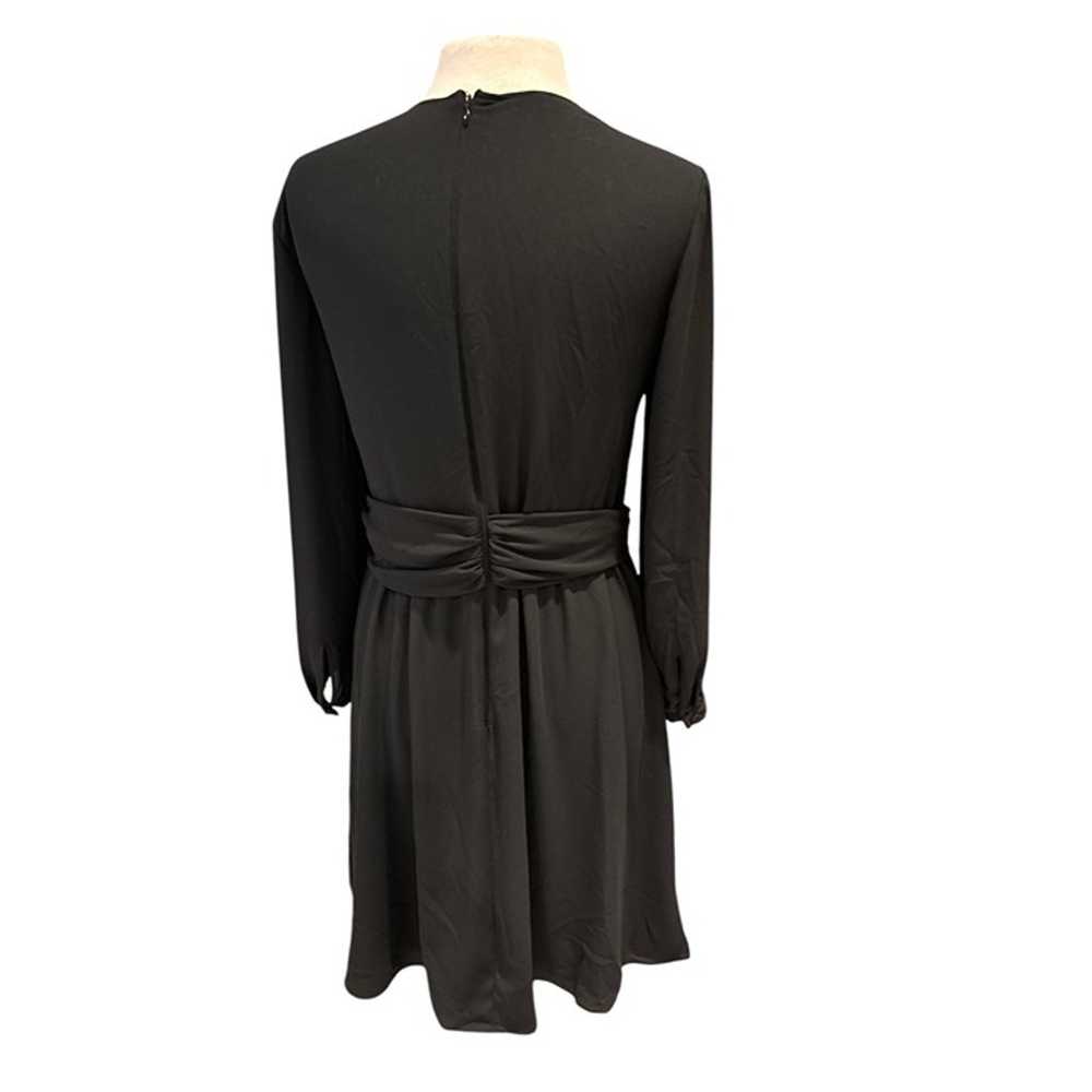 Emporio Armani Womens Wrap Dress Black Long Sleev… - image 3