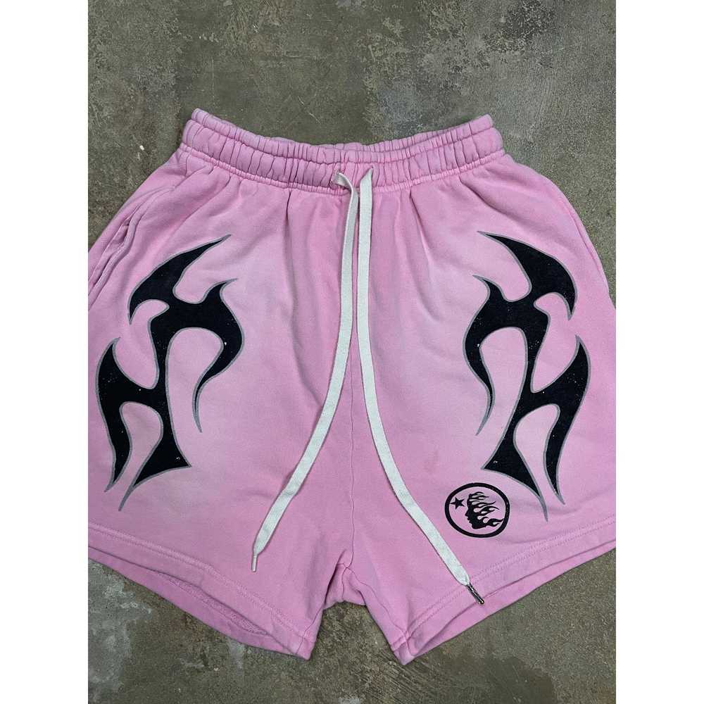 HELLSTAR Hellstar Flame Shorts Pink Used Medium - image 1