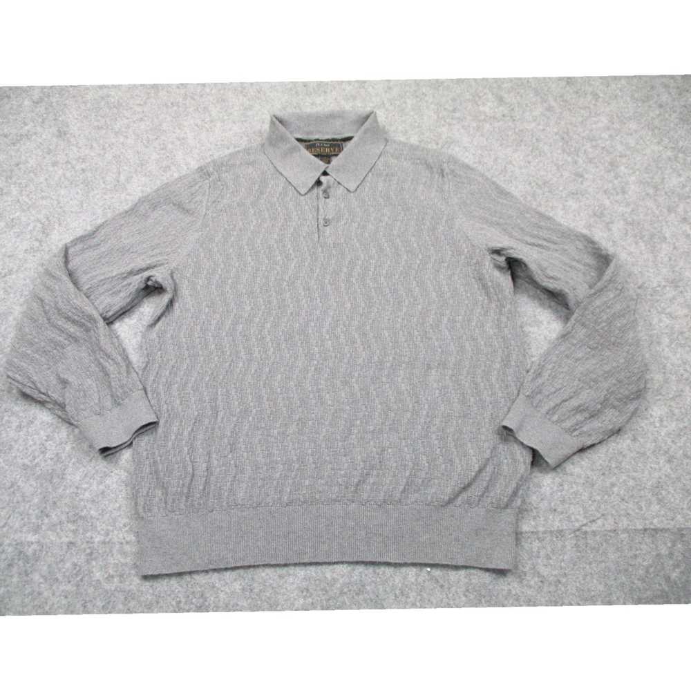 Jos. A. Bank Luxurious Gray Knit Pullover Sweater… - image 1