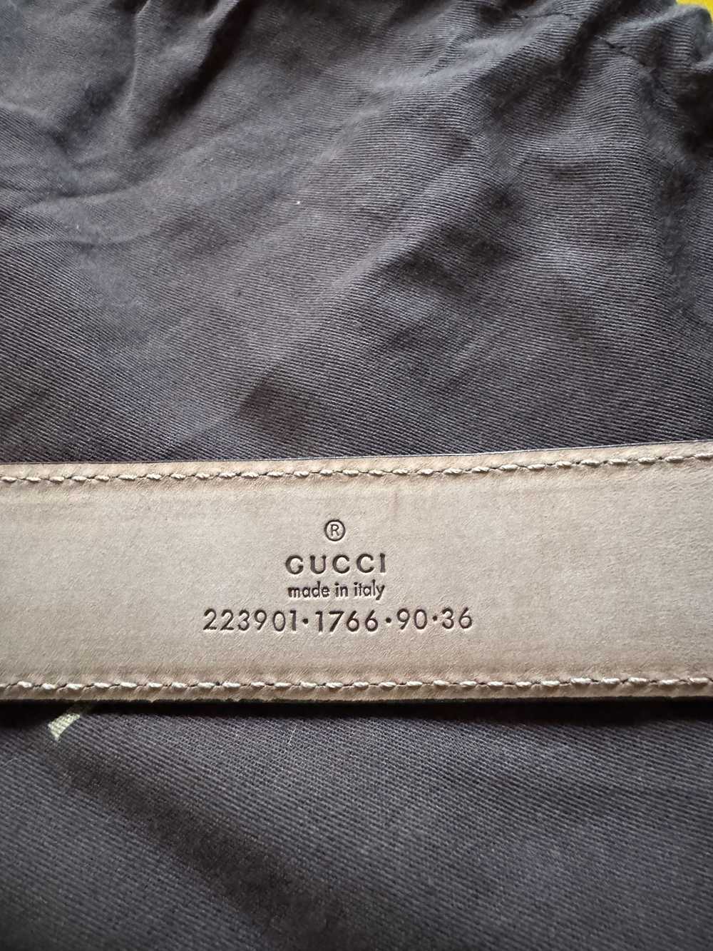 Gucci Gucci Crocodile Belt Brown Leather Size 90 - image 5