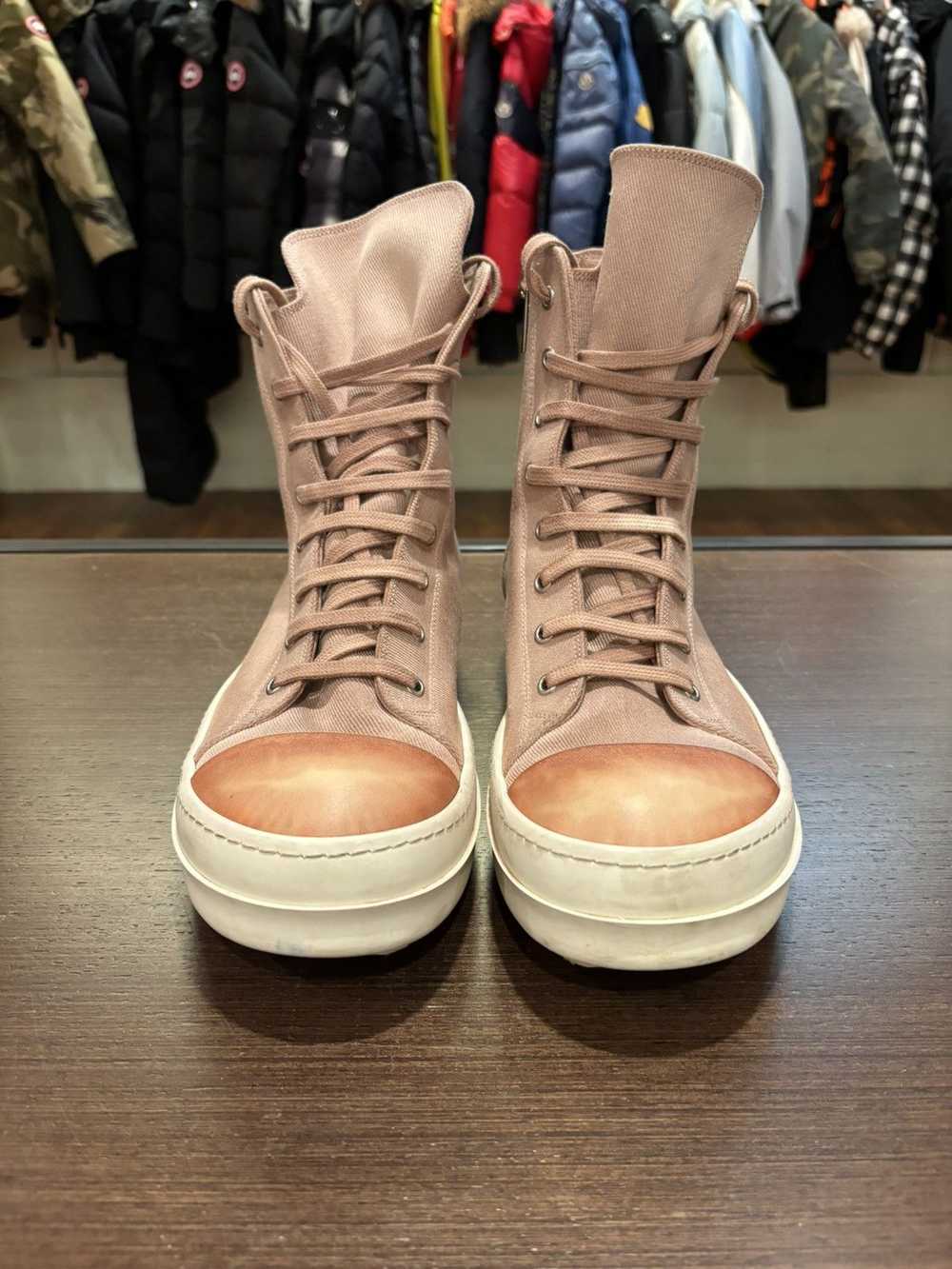 Rick Owens Rick Owens High Top Ramones ‘Salmon Dy… - image 5