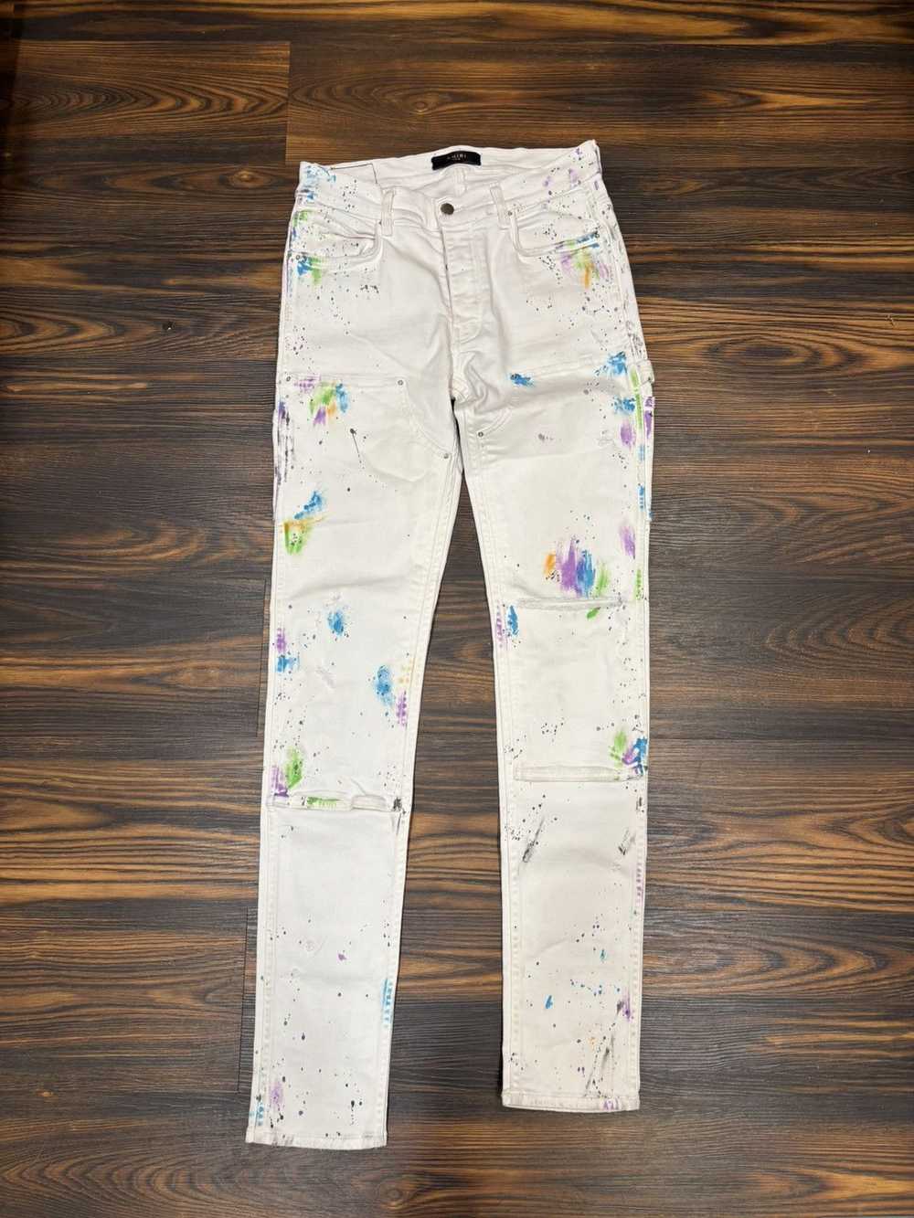 Amiri Amiri paint splatter jeans - image 1