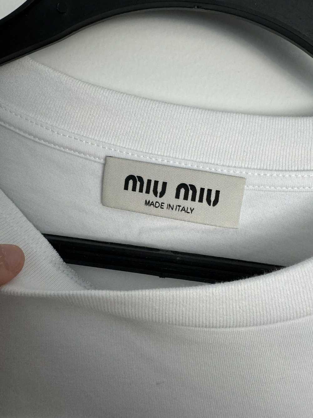 Miu Miu miu miu logo long sleeve - image 5