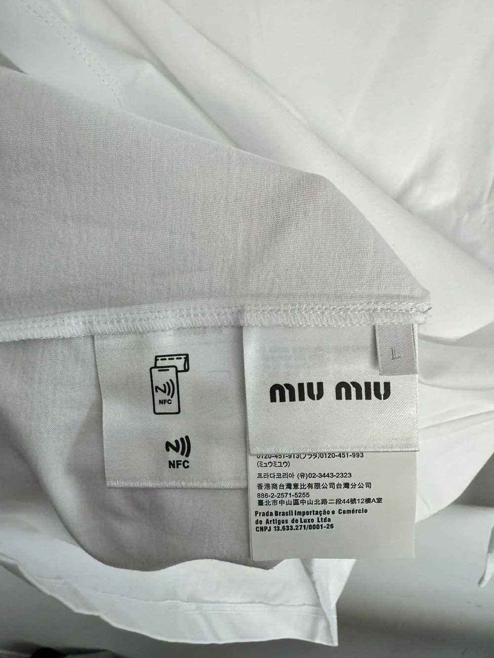 Miu Miu miu miu logo long sleeve - image 6