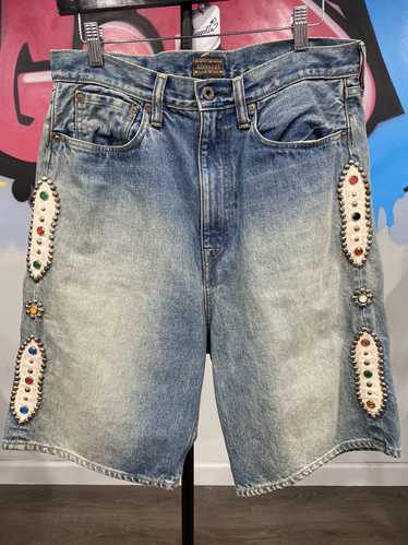 Kapital Kapital Studded Jean Shorts