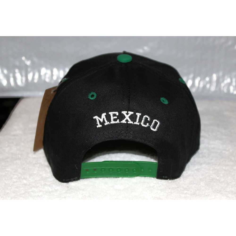 Vintage Authentic Green and Black Mexico Flat Bil… - image 2