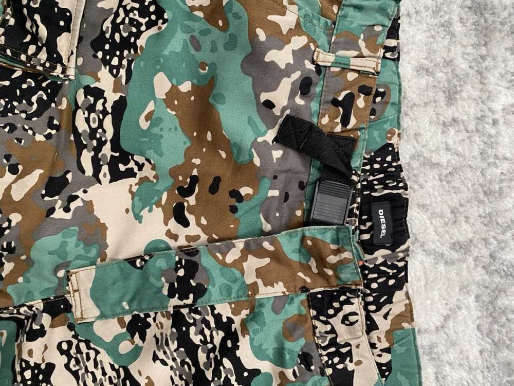 Diesel Diesel Green Camo P-Luza Cargo Trousers - image 3