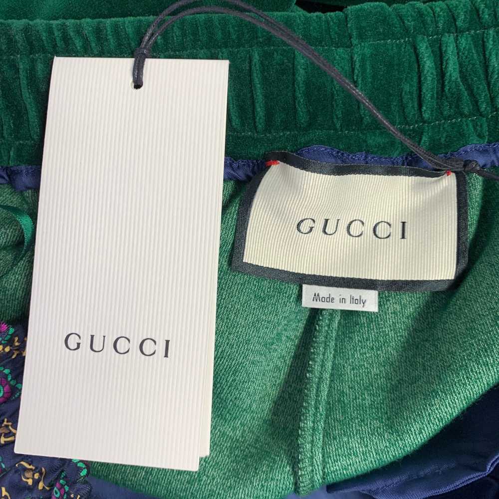 Gucci GUCCI Size S Green Multi Color Stripe Cotto… - image 4