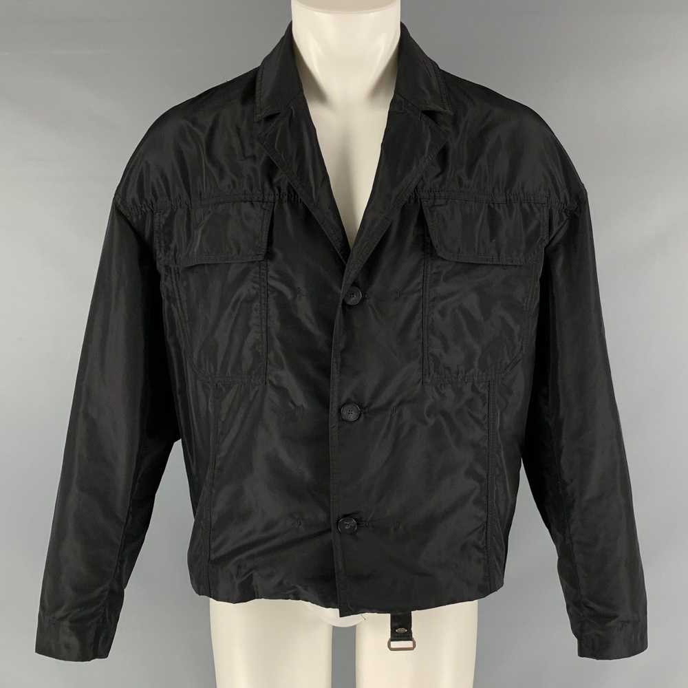 Tom Rebl TOM REBL Black Polyester Windbreaker Jac… - image 1