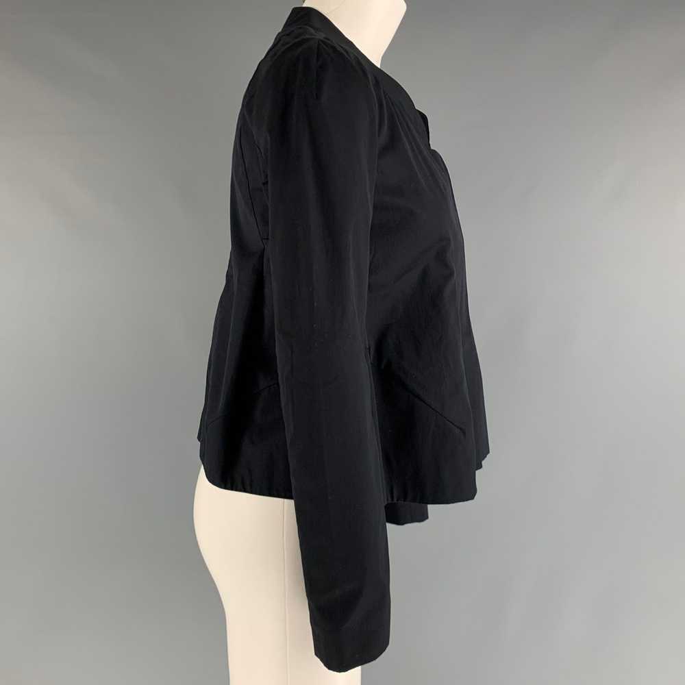 Marni MARNI Size 2 Black Cotton A-Line Jacket - image 2