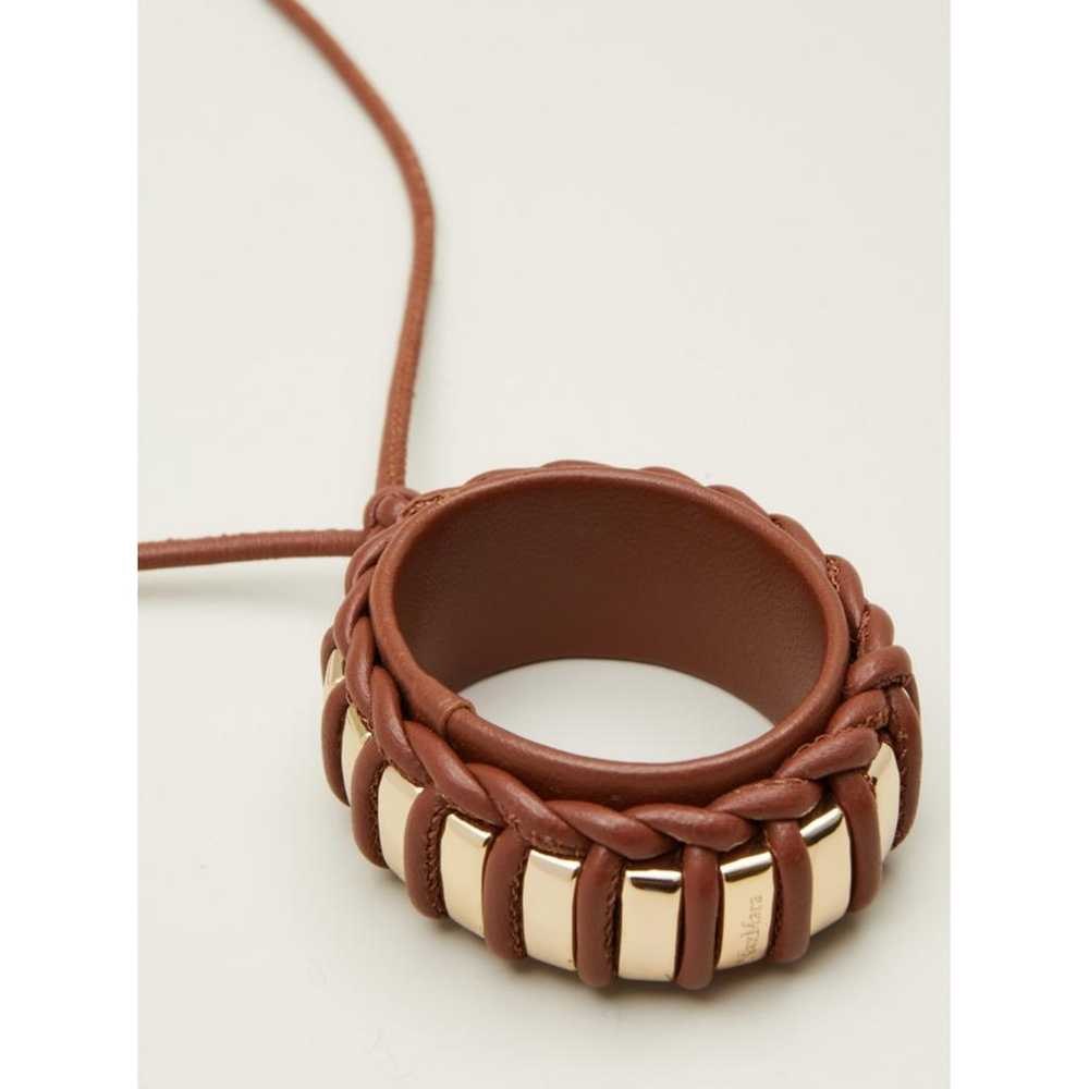 Max Mara Leather necklace - image 4