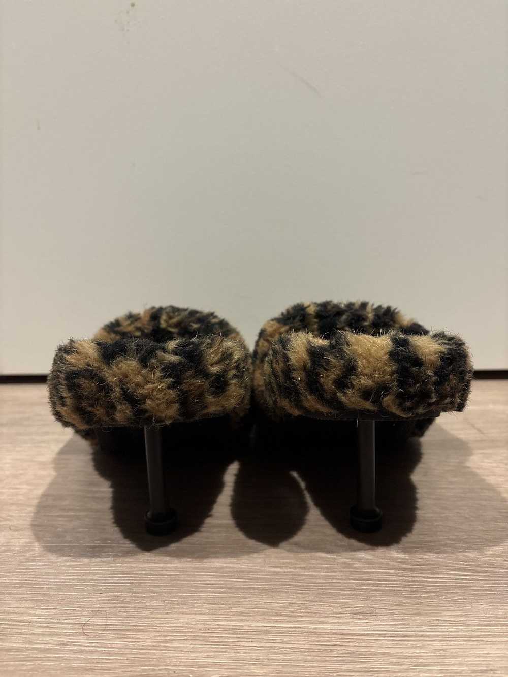 Balenciaga Balenciaga leopard print fur heels - image 3