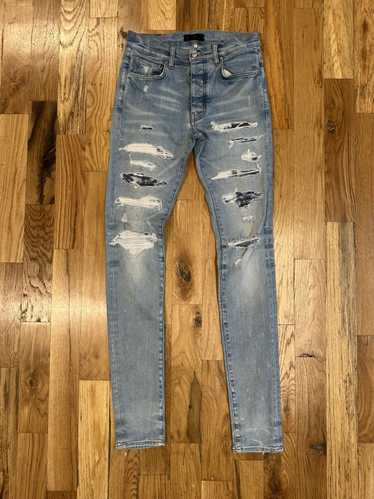 Amiri Amiri MX1 Blue Tie Dye Blue Denim Jeans Siz… - image 1